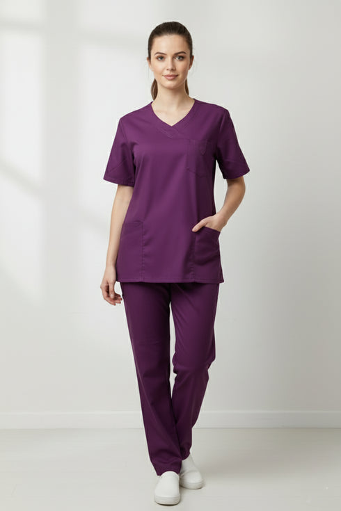 Women's 5-Pocket V-Neck Scrub